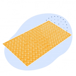 Алюминиевый рифленый лист даймонд 4.5х500х800 мм АМцС