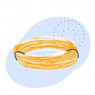 Кабель монтажный 5х0.75 мм2 МКЭШвнг(А)-LS безгалогенный