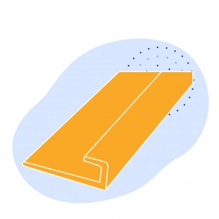 L-образный профиль стальной 250х250х28 мм ст20 ГОСТ 8509-93