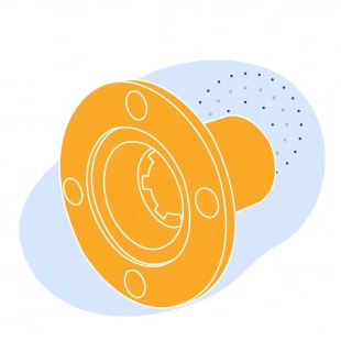 Фланец шлицевой 530 мм Ст35