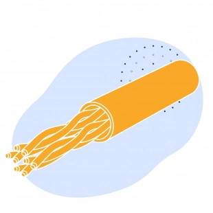 Витая пара S/FTP 6а 4 пары 23 AWG экранированная