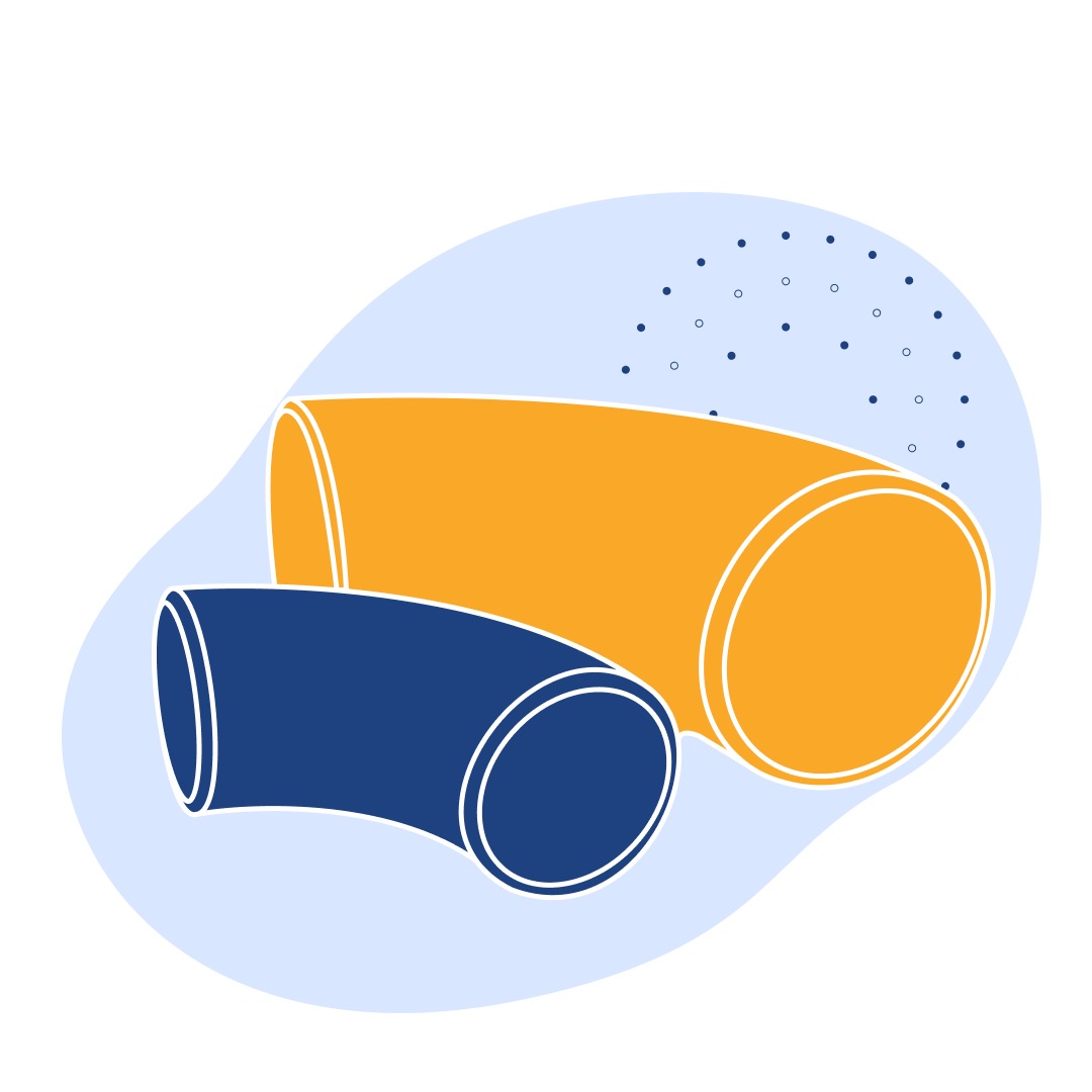 Чугунное колено с двойным раструбом 45° Ду 150 мм ГОСТ ISO 2531-2012