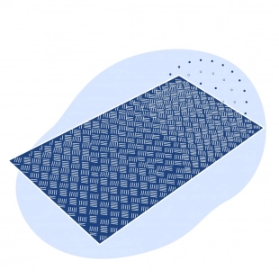 Алюминиевый рифленый лист даймонд 4.5х500х800 мм АМцС