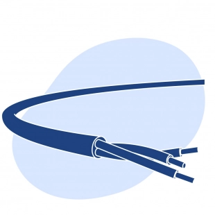 Кабель универсальный безгалогенный 2x4 мм2 КУСИЛнг-HF