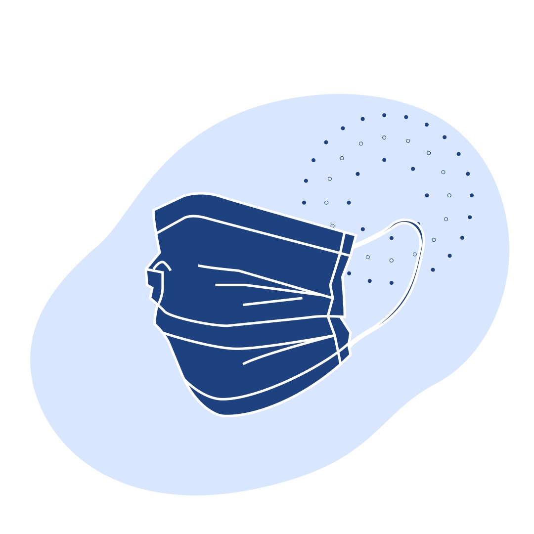 Маски медицинские одноразовые 3-х слойные на резинке