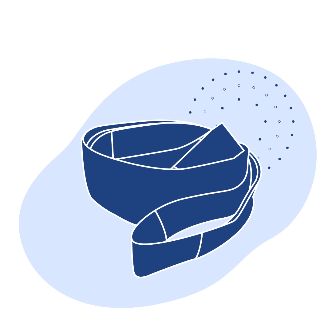 Строп двухпетлевой текстильный синий 8 т 4 м